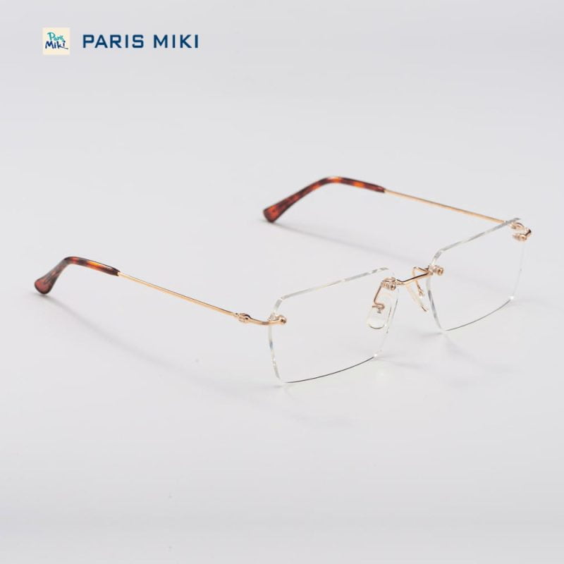 Gọng kính khoan vàng 18K Paris Miki F16-135