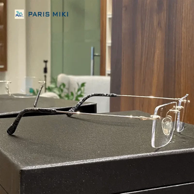 Gọng kính vàng đúc 14k PARIS MIKI K14WG-01