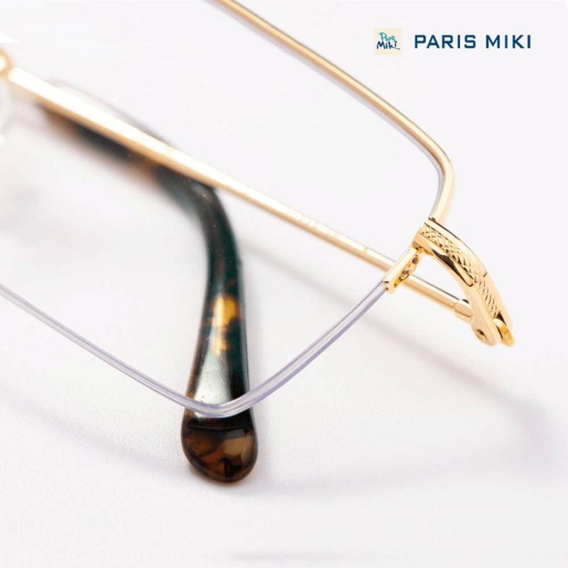 Gọng kính vàng đúc 18k PARIS MIKI f54-16-142-1