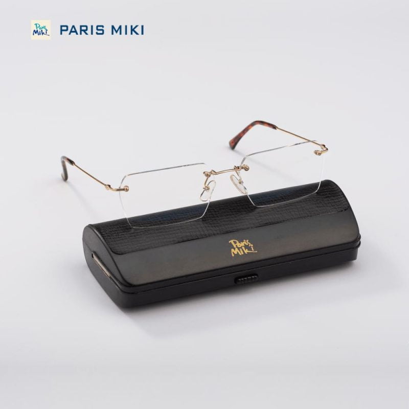 Gọng kính vàng hồng 18K Paris Miki F16-135-01