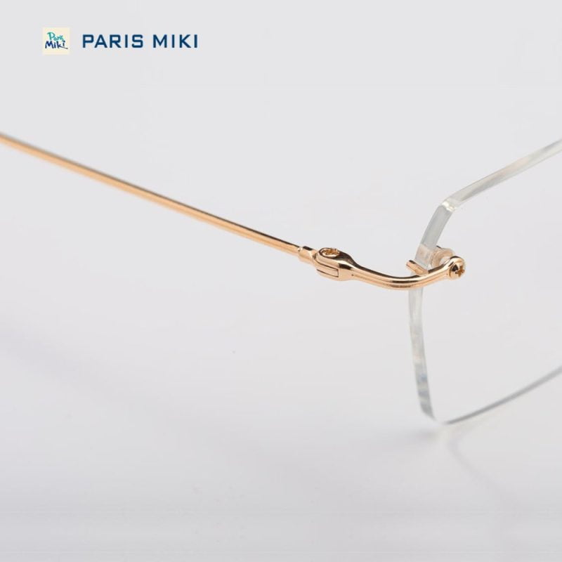 Gọng kính vàng hồng 18K Paris Miki F16-135-03