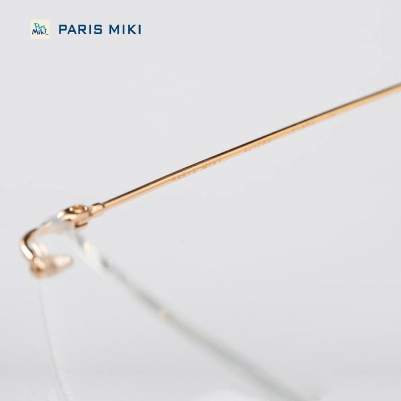 Gọng kính vàng hồng 18K Paris Miki F16-135-05