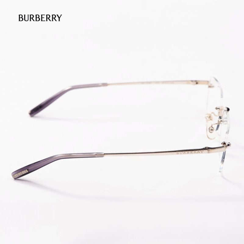 Gọng kính khoan titanium Burberry mạ PVD BE 1029T