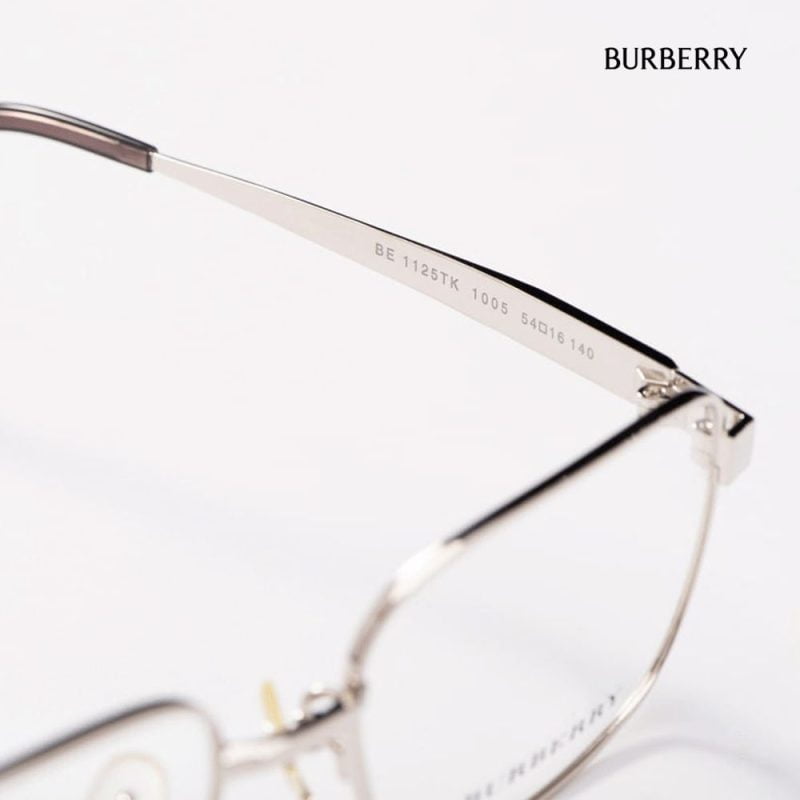 Gọng kính liền vành Burberry vàng 12K BE 1125TK-01