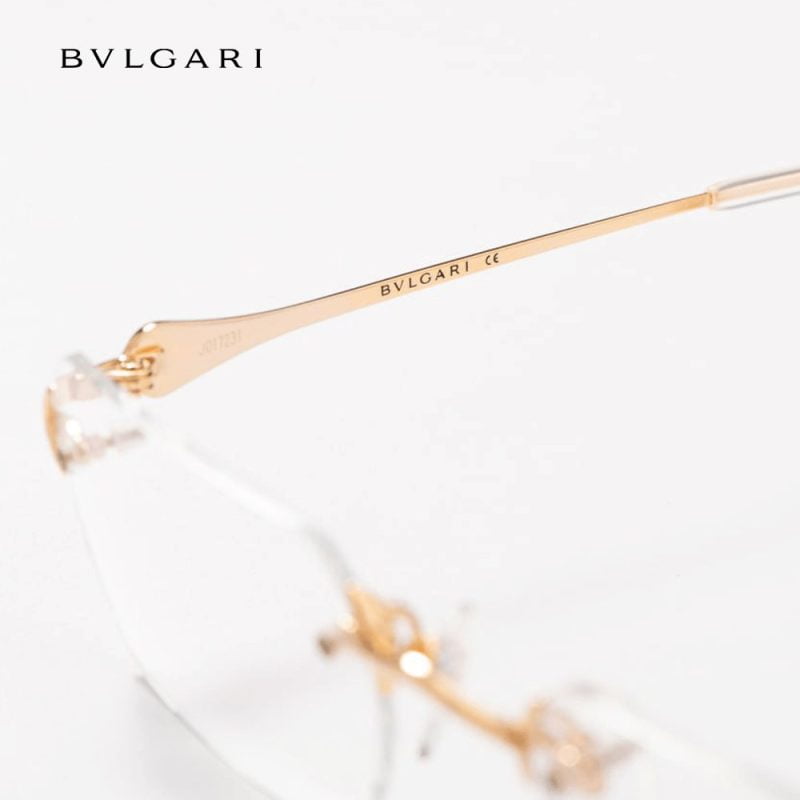 Gọng kính titan mạ vàng BVLGARI 203A-03