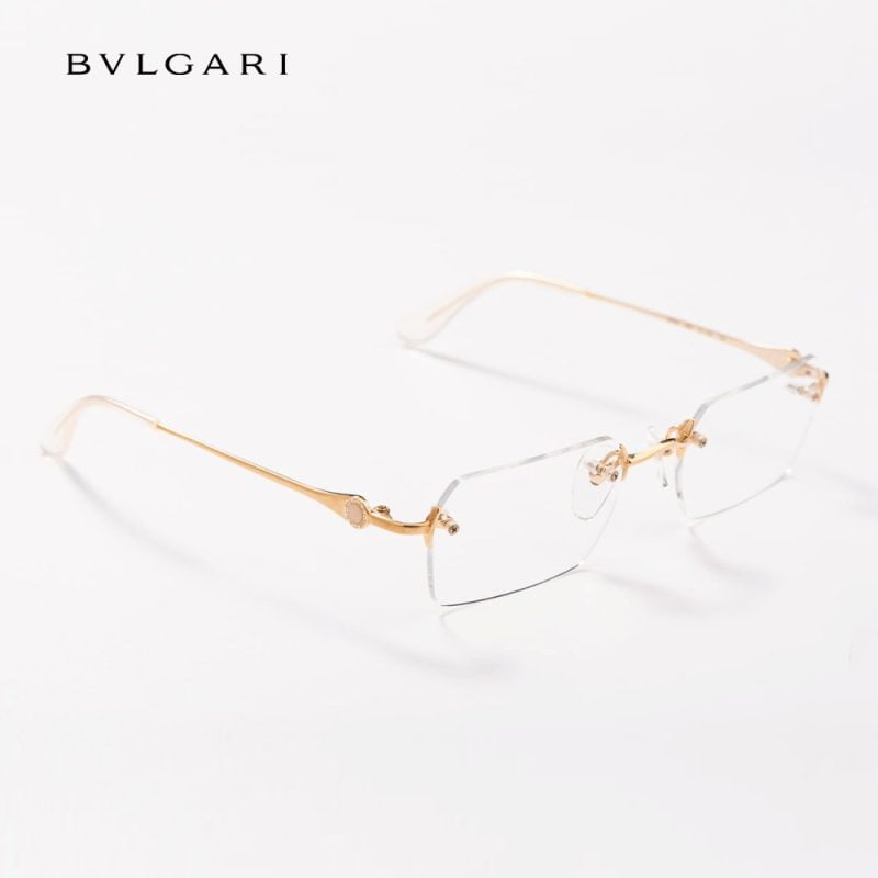 Gọng kính titan mạ vàng BVLGARI 203A