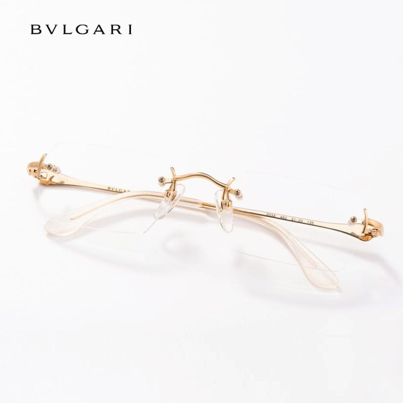 Gọng kính titanium mạ vàng BVLGARI 203A