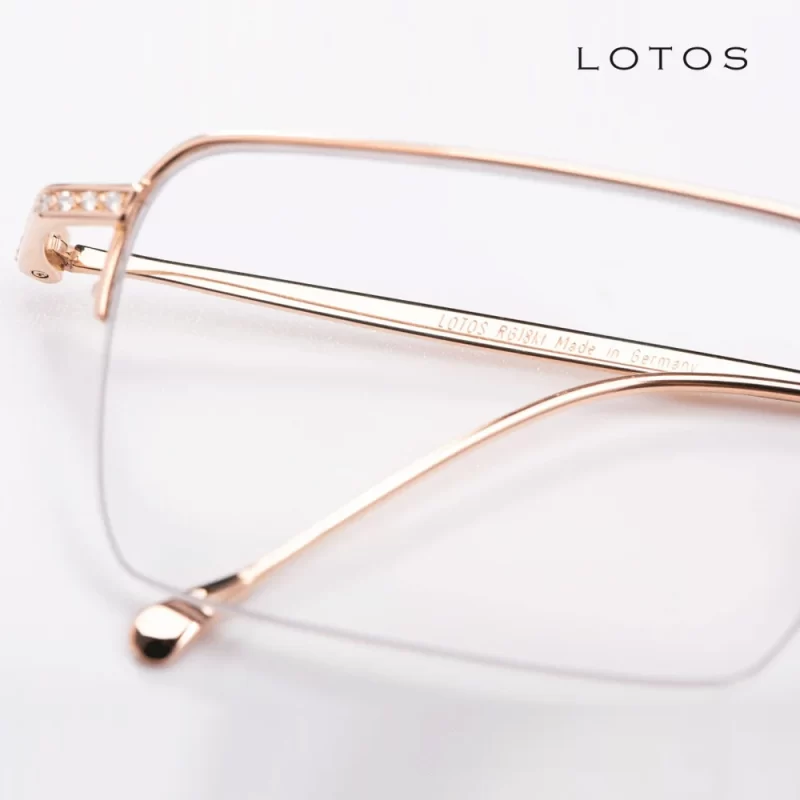 Gọng kính vàng lotos 18kt rose gold 14 kim cương-03