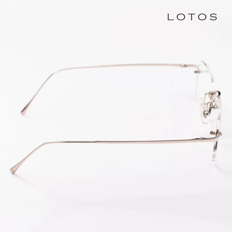 gọng kính vàng trắng lotos 18k l9k111 f20-140-02