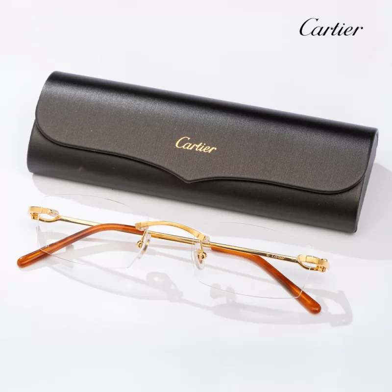 Gọng kính cartier ct0045o 002 mạ vàng 3 mảnh-02