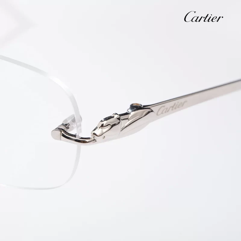 gọng kính cartier ct0058o-003 3 mảnh màu bạc-07