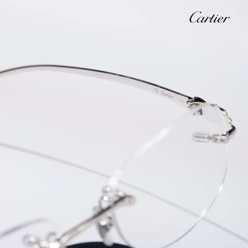 gọng kính cartier ct0058o-003 3 mảnh màu bạc-08